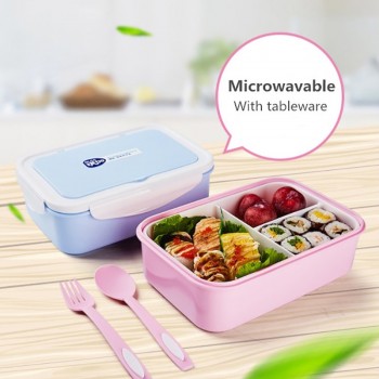 ONEUP Lunch Box Eco-Friendly Portable Food Container With Bags Tableware Microwavable Bento Box For kids Picnic School Office