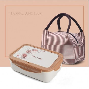 ONEUP Lunch Box Eco-Friendly Portable Food Container With Bags Tableware Microwavable Bento Box For kids Picnic School Office