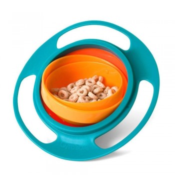 Gyroscope Kids Bowl Baby Feeding Toy Bowl Dishes Boy Girl Spill Proof Universal Rotate Technology Funny Gift Baby Accesories