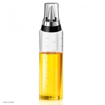 Premium Olive Oil Bottle No Drip Glass Oil Pourer Kitchen Olive Oil Container Vinegar Measuring Spout Bottle 350ML amp; 500ML