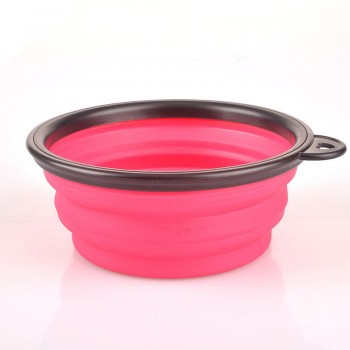 eTya 1pc Silicone foldable Travel Dog Bowl Collapsible Premium Quality Food Water Pet Travel Bowls