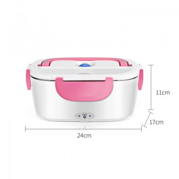 12V 24V 220V Electric Lunch Box Stainless Steel Heat Warmer Car Truck Bento Box Insulation Thermo Mini Portable Food Container