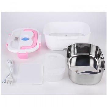 12V 24V 220V Electric Lunch Box Stainless Steel Heat Warmer Car Truck Bento Box Insulation Thermo Mini Portable Food Container