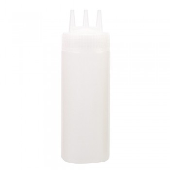 HOOMIN Gravy Boat Sauce Vinegar Oil Ketchup Gravy Cruet 3 Hole Squeeze Bottle Kitchen Accessories Condiment Dispenser