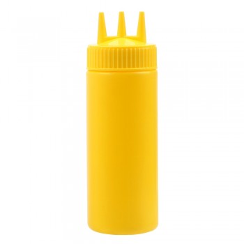 HOOMIN Gravy Boat Sauce Vinegar Oil Ketchup Gravy Cruet 3 Hole Squeeze Bottle Kitchen Accessories Condiment Dispenser