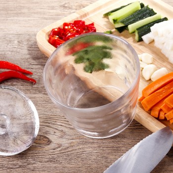 Creative Frosted Glass Pickle Bottle Jar Thickening Crystal Clear Pickling Jar Japanese Style Sealed Jar Cover