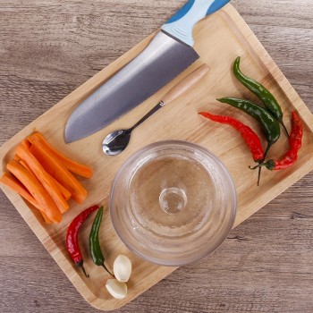 Creative Frosted Glass Pickle Bottle Jar Thickening Crystal Clear Pickling Jar Japanese Style Sealed Jar Cover