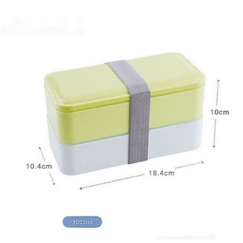 3 Colors 1000ml Double Layer Lunch Box Food Storage Container Microwave Oven Bento Boxes Dinnerware Lunchbox BPA Free
