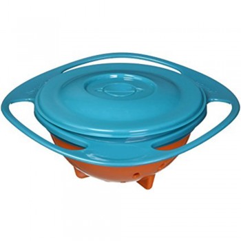360 Rotate Spill-Proof Plastic Bowl Infant Baby Learning Feeding Toy Dishes Training Feeding No Spill Anti Messing Bowl Gift