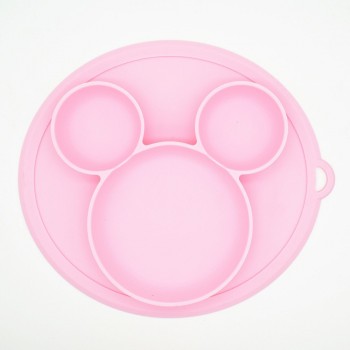 Premium Kids Children Silicone Plate Bowl With Suction Cup Feeding Dishes Tableware Food Container Plate For Children Placemat