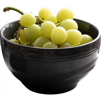HANS Style Ceramic Dinner Light Grey Bowl China Bone Dark Grey Salad Bowl Porcelain Plate