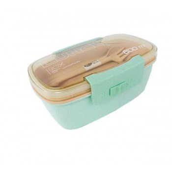 800ml Healthy Material Lunch Box Double Layer Wheat Straw Bento Boxes Microwave Dinnerware Food Storage Container Lunchbox