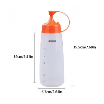 180ml/300ml/400ml Seasoning Bottle Plastic Salad Dressing Squeeze Bottle Pointed Nozzle Small Oil Bottle Kitchen Supplies Jam