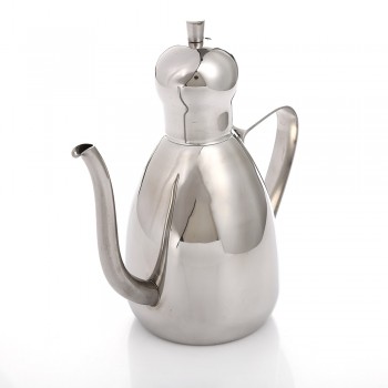 Realand Classic Premium Stainless Steel Olive Oil Dispenser 500/1000ml Leak Proof Oil Drizzler Vinegar Pot Can Bottle Cruet