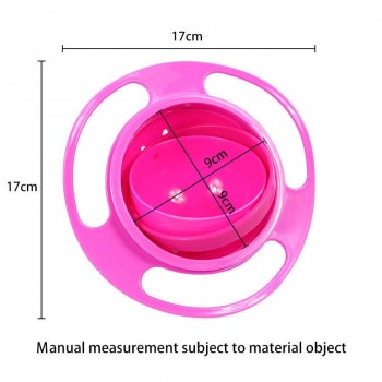 Magic Gyro Bowl 360 Rotate Spill-Proof Infants Toddler Baby Kids Training Feeding Bowl No Spill Baby Bowl Childrens Safety