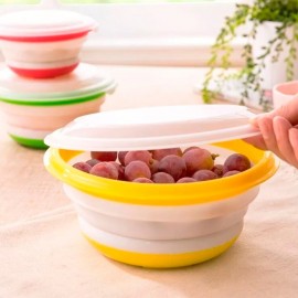 3pcs/set 3Pcs Portable Folding Collapsible Bowl Set Camping Tent Outdoor Travel Cookware Products Wholesale