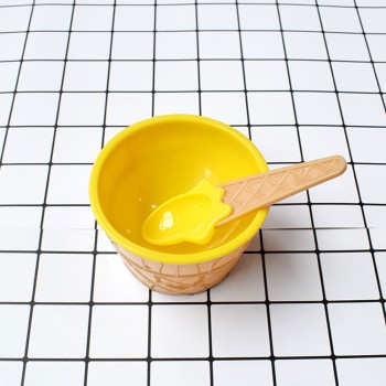 Ice Cream bowls Children Dessert  bowls and spoons Reusable Children  Wonderful Gift 1pc
