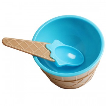 Ice Cream bowls Children Dessert  bowls and spoons Reusable Children  Wonderful Gift 1pc