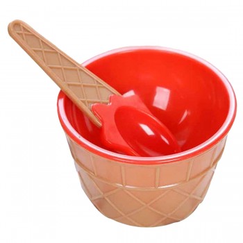 Ice Cream bowls Children Dessert  bowls and spoons Reusable Children  Wonderful Gift 1pc