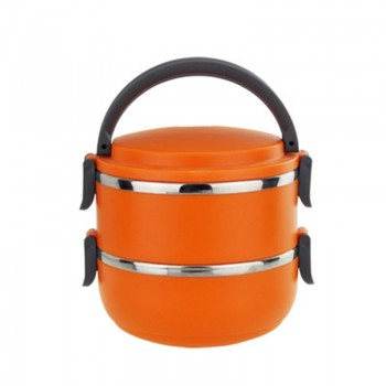 Thermal Insulated Lunch Box Bento Picnic Storage Mess Tin Food Jar Multilayer Stainless Steel For Outdoor Camping E2S