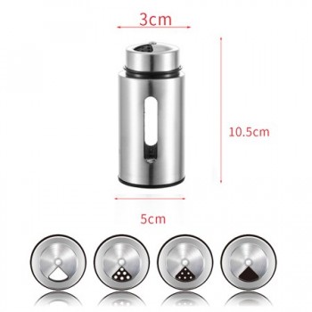 CHANOVEL 150/250ML Kitchen Oil Bottle Stainless Steel Leak-proof Soy Sauce Vinegar Cruet Storage Dispenser Gravy Boats
