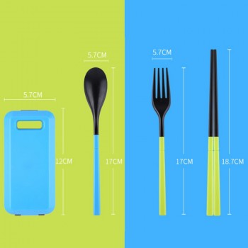 Wulekue 1PCS Camping Portable Cutlery Travel Kids Adult My food picks Fork Picnic Set  for Child dinnerware Camping Picnic Set