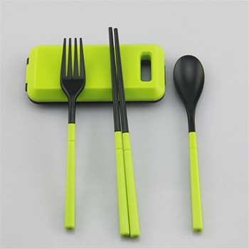 Wulekue 1PCS Camping Portable Cutlery Travel Kids Adult My food picks Fork Picnic Set  for Child dinnerware Camping Picnic Set