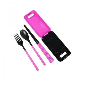 Wulekue 1PCS Camping Portable Cutlery Travel Kids Adult My food picks Fork Picnic Set  for Child dinnerware Camping Picnic Set