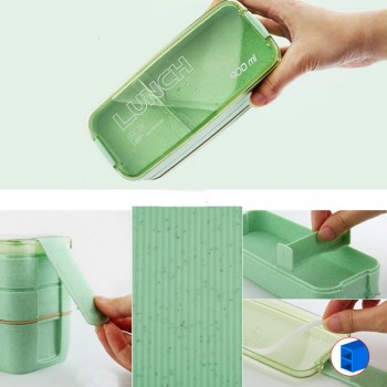 Urijk Lunch Boxes Containers for Food Microwave Bento Box For Kids Picnic Food Containers Portable Food Storage Box Lunch Box