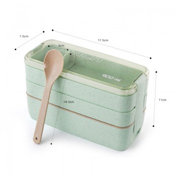 Urijk Lunch Boxes Containers for Food Microwave Bento Box For Kids Picnic Food Containers Portable Food Storage Box Lunch Box