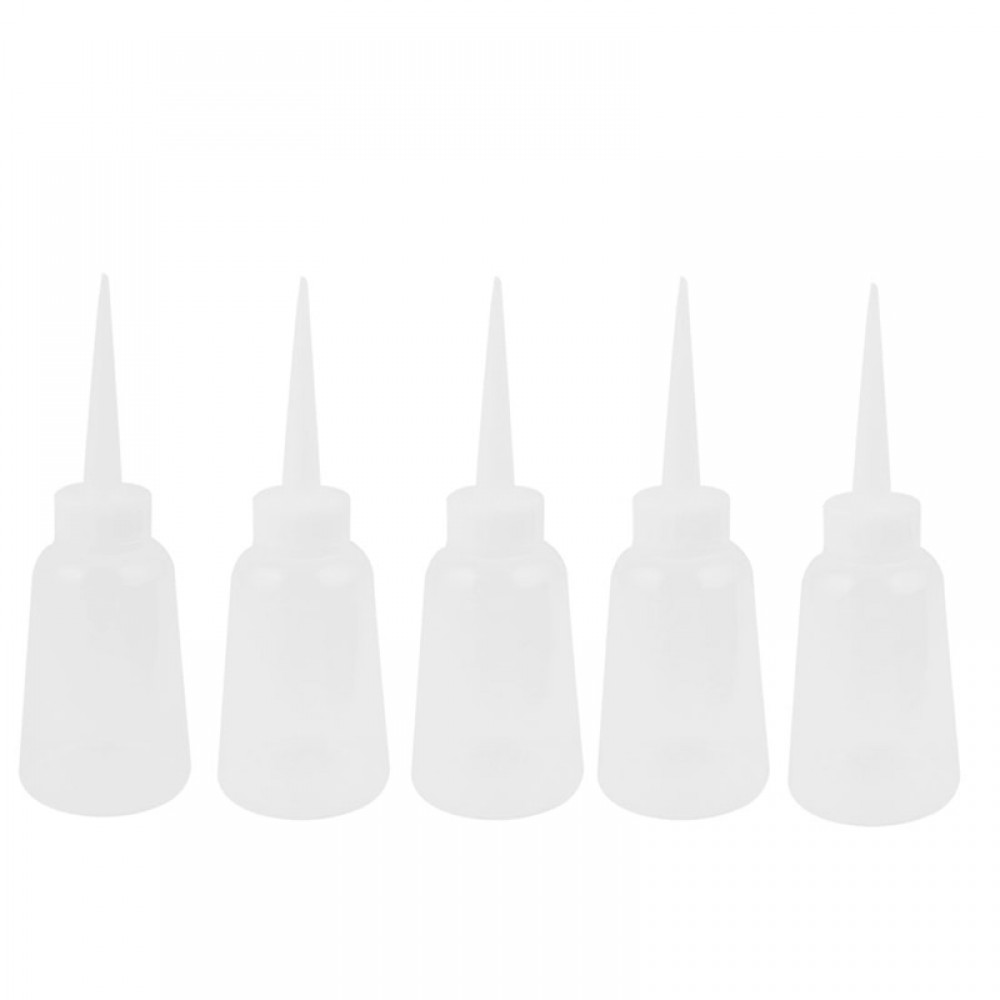 5pcs Industrial Plastic Glue Gel Oil Squeeze Bottle Dispenser 150ml