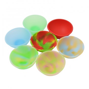 30pcs silicone wax bowls mini pinch heat-resistant oil slick dab jars weed herbs spices salt and pepper whilst cooking container