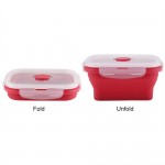 350ML Eco-Friendly Silicone Lunch Box Collapsible Portable Box Bowl Bento Boxes Folding Food Container Storage Box