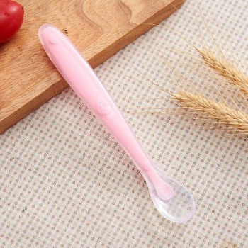 1pc silicone baby spoon Safety feeding dishes Soft Infant Learning spoons kids Tableware for children dinnerware cutlery colher