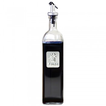 Glass Storage Bottles for Oil and Vinegar Cooking Seasoning Bottle Dispenser Sauce Bottle Dust-proof Kitchen Tools Accessories
