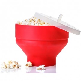 1 Piece Popcorn Maker DlY Collapsible Silicone Microwave Kitchen Bakingwares Hot Popper Bowl folding Silicone Popcorn Bucket