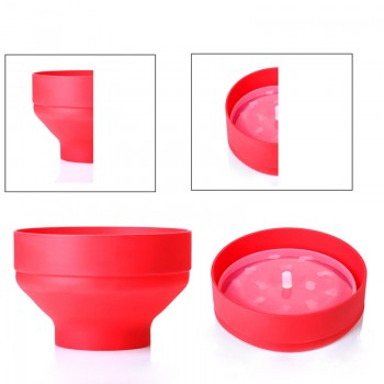 1 Piece Popcorn Maker DlY Collapsible Silicone Microwave Kitchen Bakingwares Hot Popper Bowl folding Silicone Popcorn Bucket