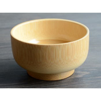 Eco friendly Natural and Organic Baby Bamboo Suction Stay put Bowl wood wooden tableware bowls for baby kids anti break
