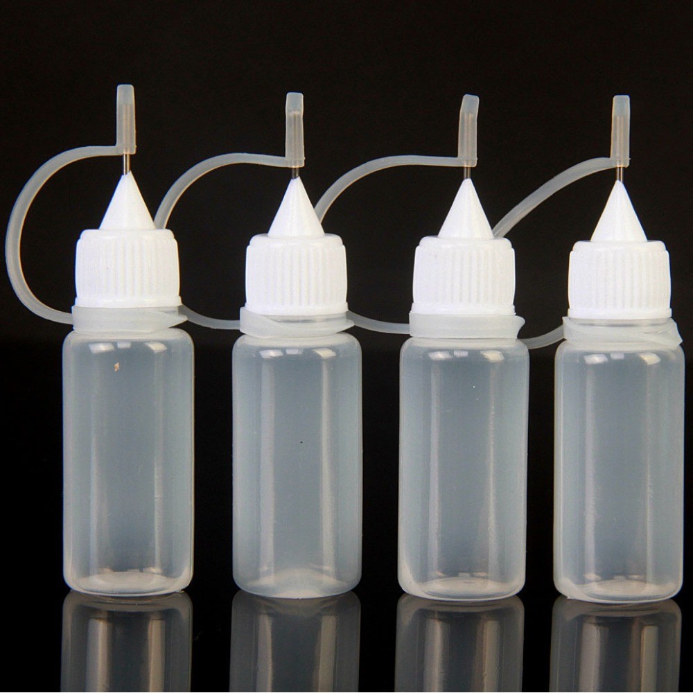 ziduke 2Pcs/lot 10ml plastic liquid bottle Electronic cigarette dropper bottle oil empty  liquid bottle needle liquid
