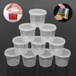 35ml Deli Food Sauce Holder Gravy Boat Soup Storage Containers Lids Set Reusable Portable Spice Boxes Kitchenware 30Pcs/Set