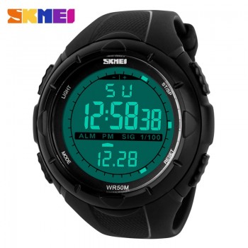 SKMEI Brand 1025 LED Digital Mens Military Watch Men Sports Watches 5ATM Swim Climbing Fashion Outdoor Casual Men Wristwatches
