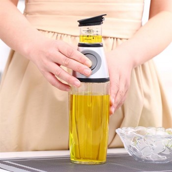 Kitchen Glass Gravy Boat Olive Oil Vinegar Dispenser Pourer Bottle Cooking Tools (500ml)