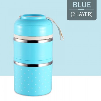 WORTHBUY Cute Japanese Thermal Lunch Box Leak-Proof Stainless Steel Bento Box Kids Portable Picnic School Food Container Box