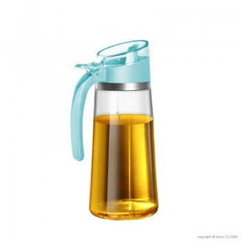 Reinforced Glass Olive Oil Bottle Premium 620ml Vinegar Container Kitchen Soy Sauce Bottle Fashion Glass Vinegar Storage Bottle