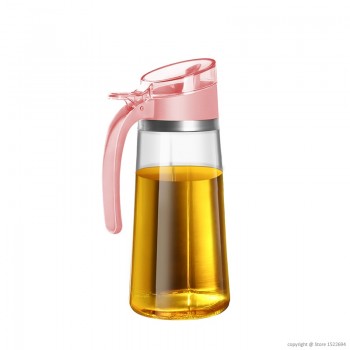 Reinforced Glass Olive Oil Bottle Premium 620ml Vinegar Container Kitchen Soy Sauce Bottle Fashion Glass Vinegar Storage Bottle