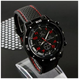 Brand Fashion Casual Sports Military Mens Watch Clock Luxury Leather strap Calendar Quartz Men Watches 6 Color Wristwatches