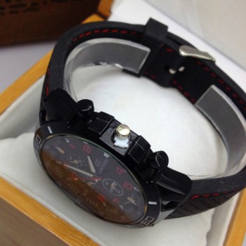 Brand Fashion Casual Sports Military Mens Watch Clock Luxury Leather strap Calendar Quartz Men Watches 6 Color Wristwatches