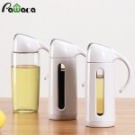 Oil Dispenser Glass Olive Oil Bottle Pot Leakproof Sauce Vinegar Bottle Gravy Boat Oil Pourer Bottle for Cooking Kitchen Tools
