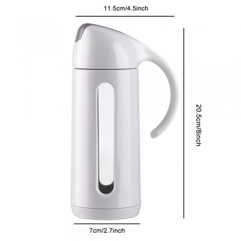 Oil Dispenser Glass Olive Oil Bottle Pot Leakproof Sauce Vinegar Bottle Gravy Boat Oil Pourer Bottle for Cooking Kitchen Tools
