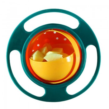 Children Tableware Non Spill Bowl Toy Dishes Universal 360 Rotate Avoid Food Spilling Food Snacks Baby Shower